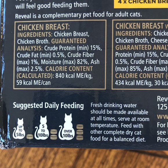Reveal Cat Food Chicken Selection in broth Limited Edition 12 pack box New - Picture 5 of 5